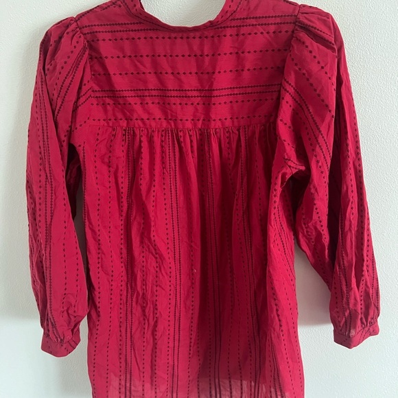 Hatch Pink Peasant Blouse, size 0 - Picture 5 of 7